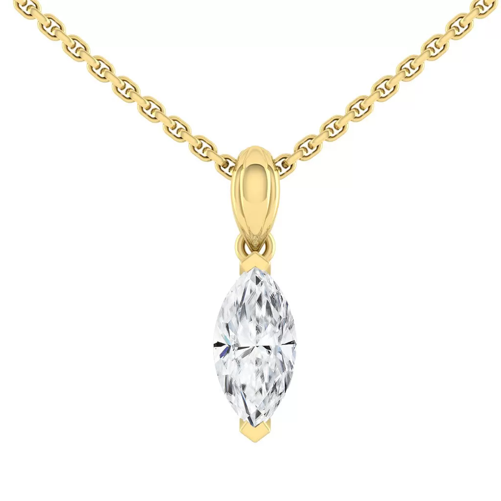 Kaela Marquise Necklace Lab Diamond