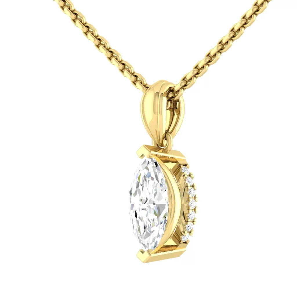 Kaela Marquise Necklace Lab Diamond