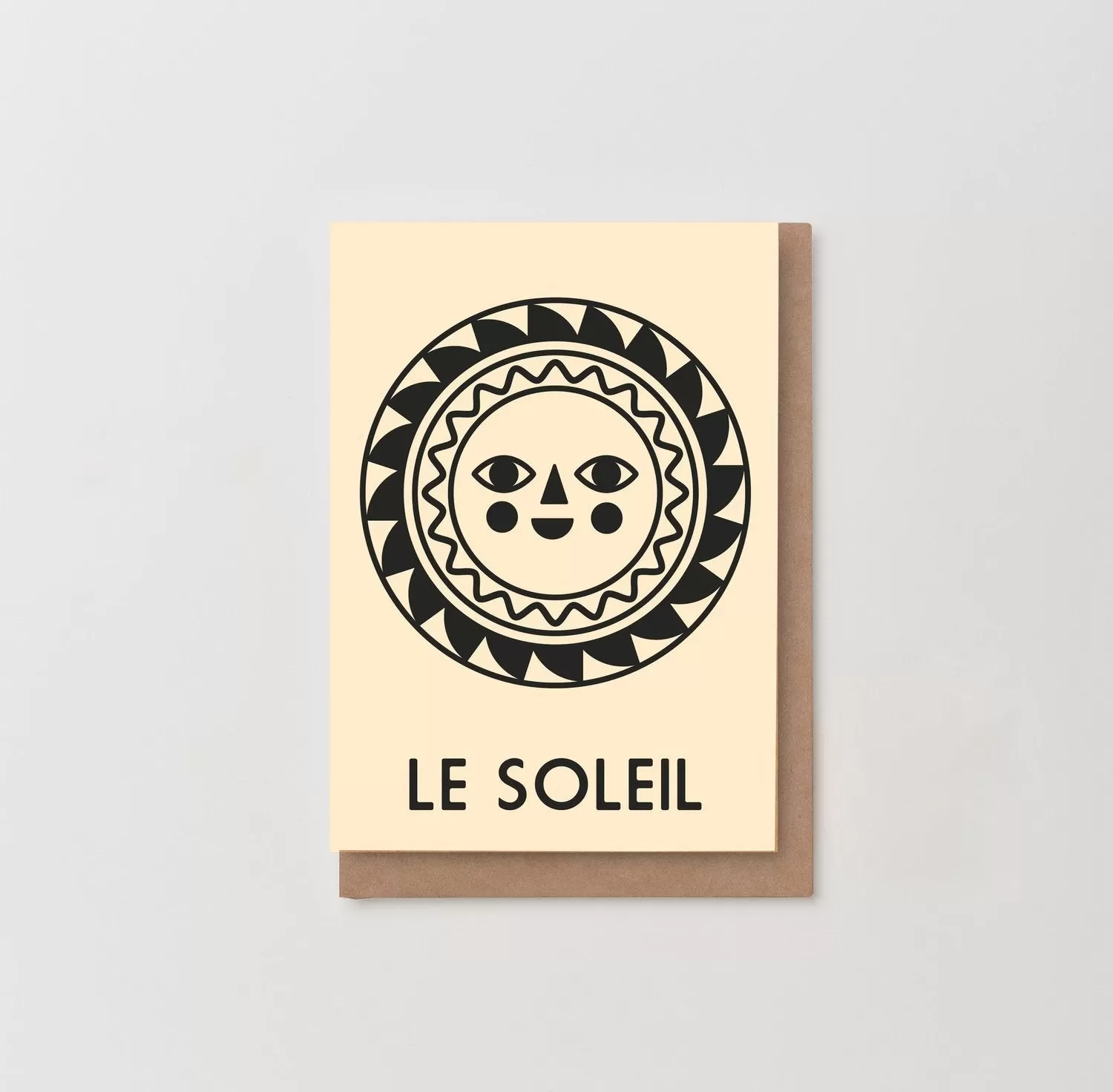 'Le Soleil' Sun Greetings Card