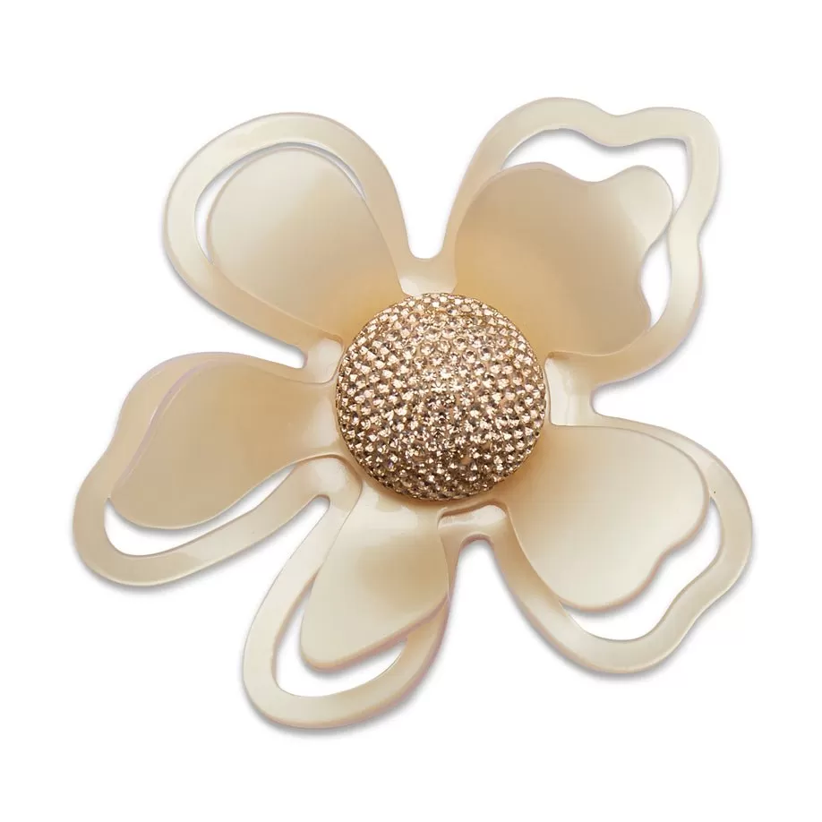 LELE X SJP NOISETTE AZALEA BROOCH