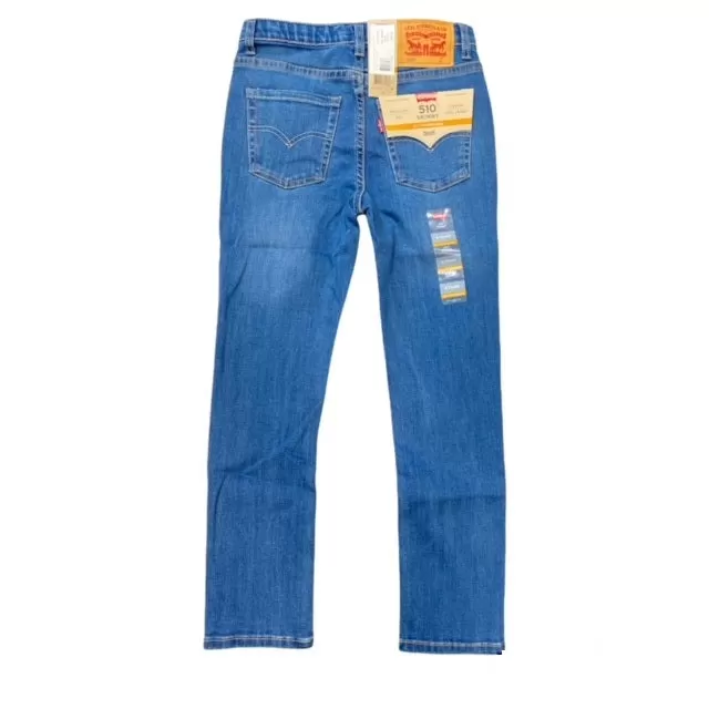 Levi's Kids Jeans Trousers 510 Eco Perforrmance Skinny Fit 8EC758M8R 9EC758-M8R blue 