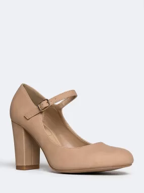 Mary Jane Round Toe Heel