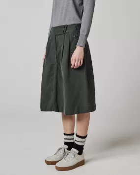 MHL UNIFORM SKIRT / DARK GREEN