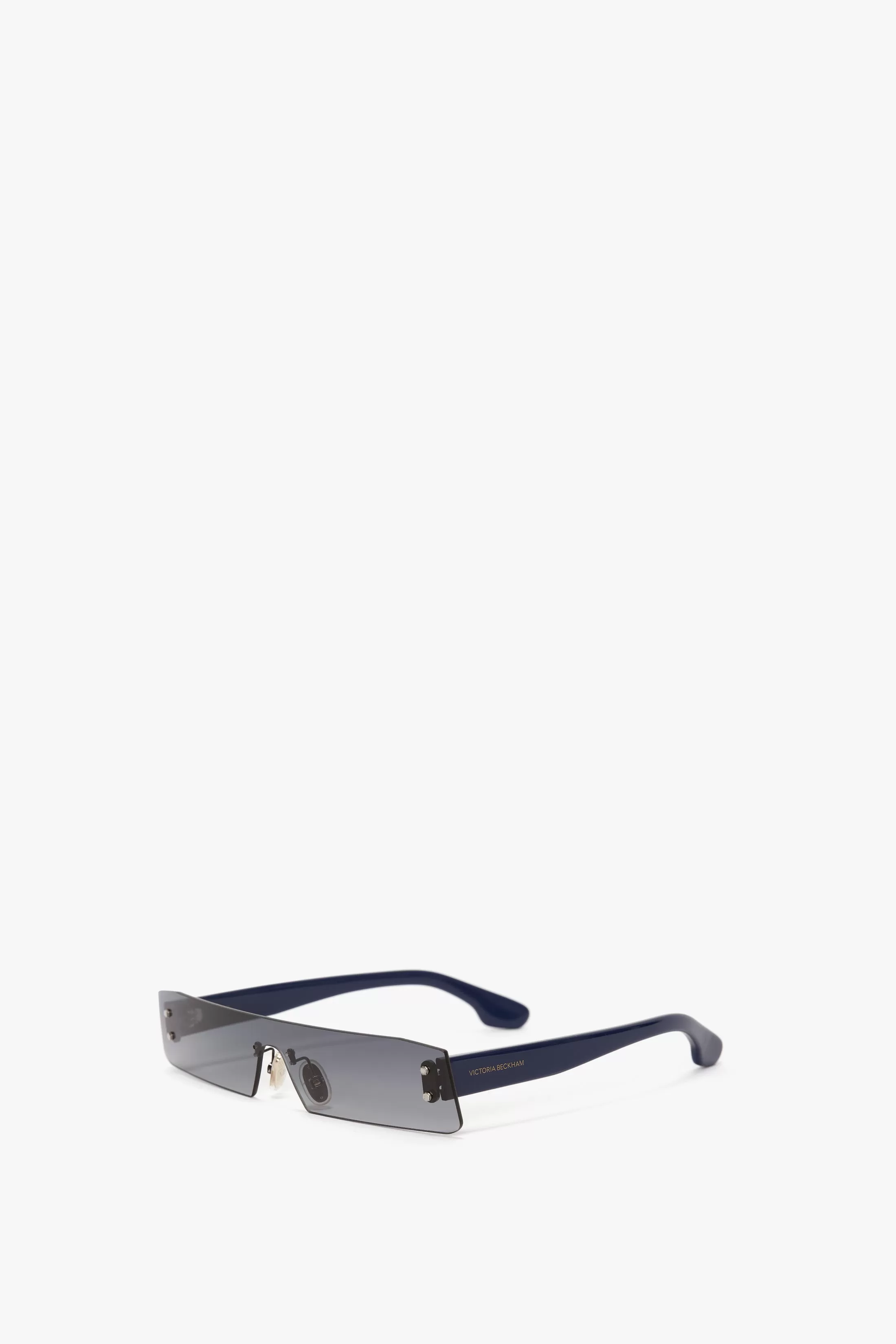 Mini Visor Sunglasses In Black-Green