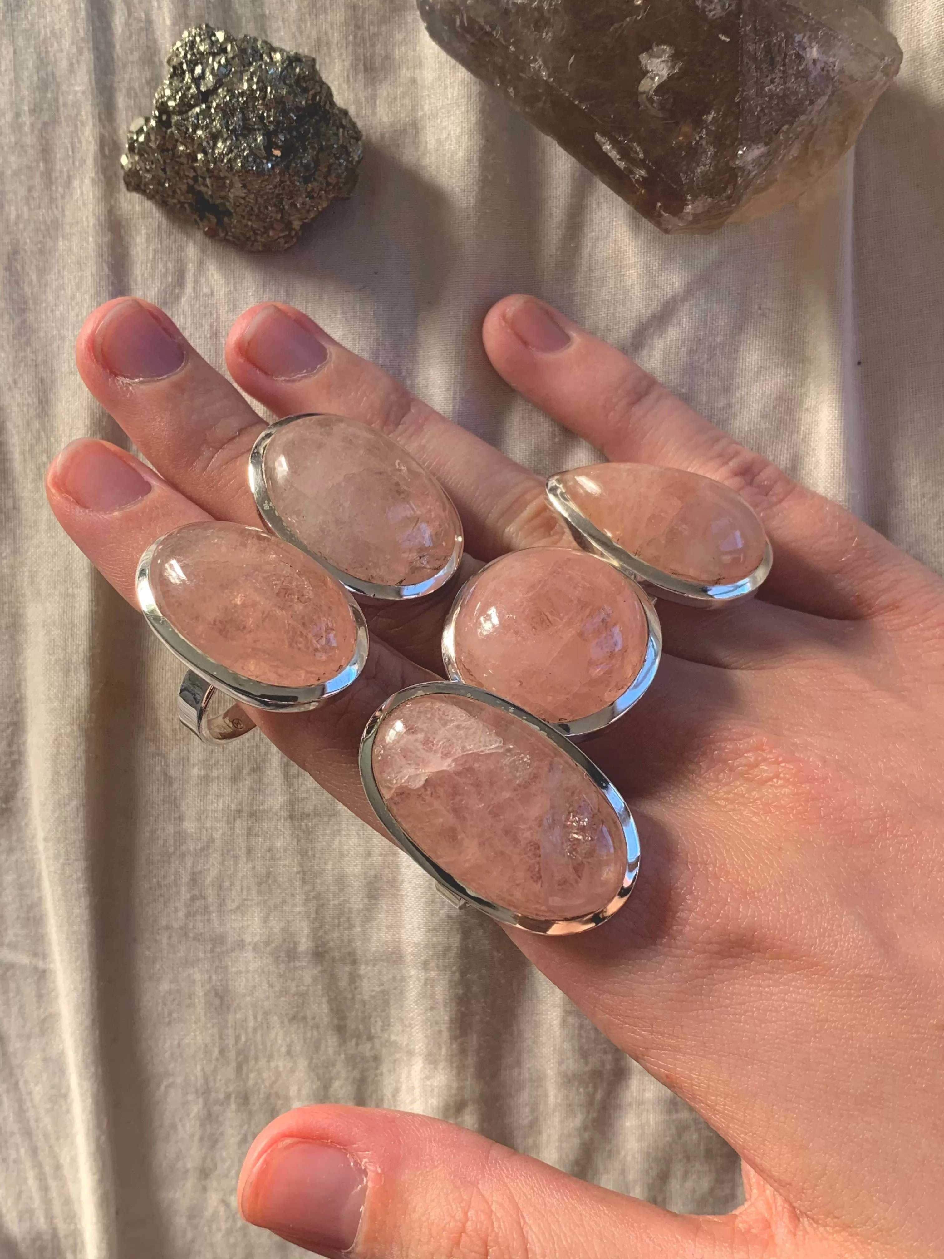 Morganite Naevia Rings - Mixed