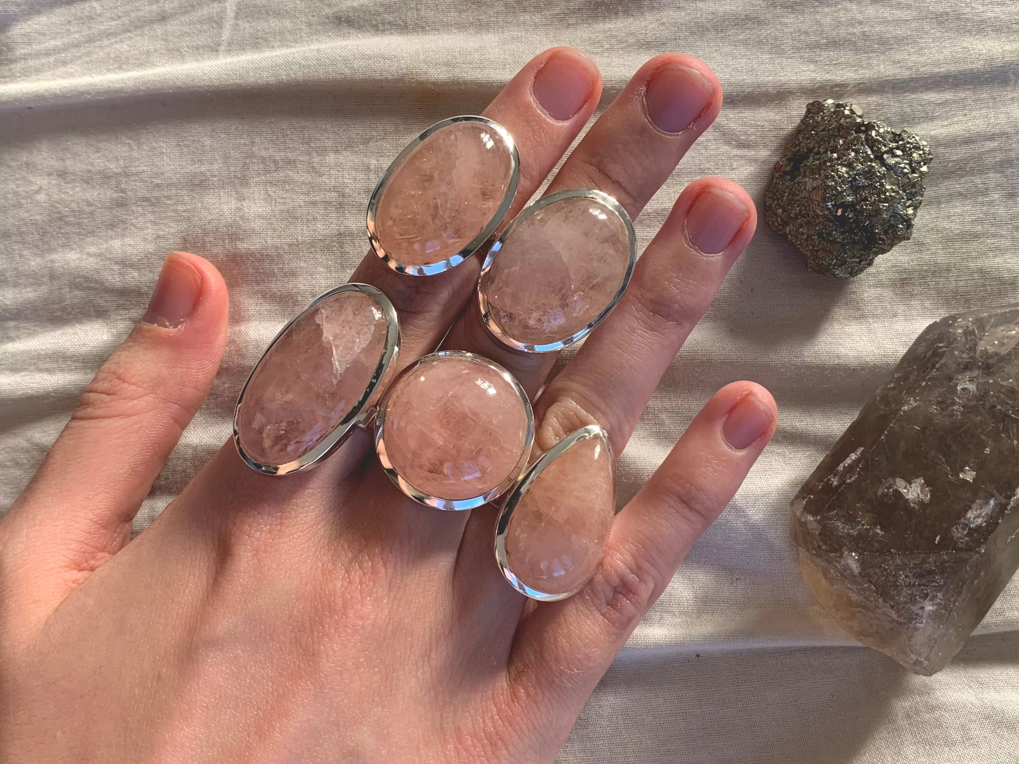 Morganite Naevia Rings - Mixed