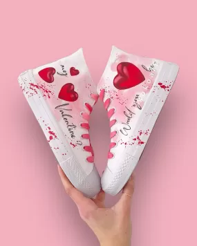 My Valentine Hand Painted Shoes