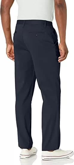 Nautica Men's Flat Front Stretch Chino Deck Pant