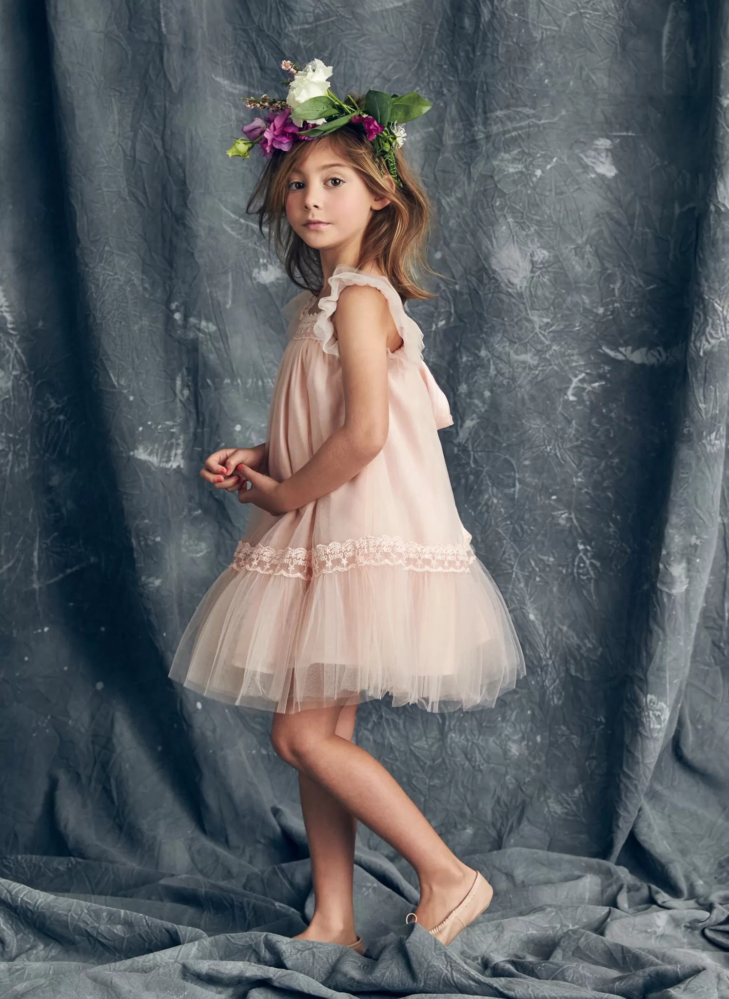 Nellystella Love Fiona Dress in Peach Melba