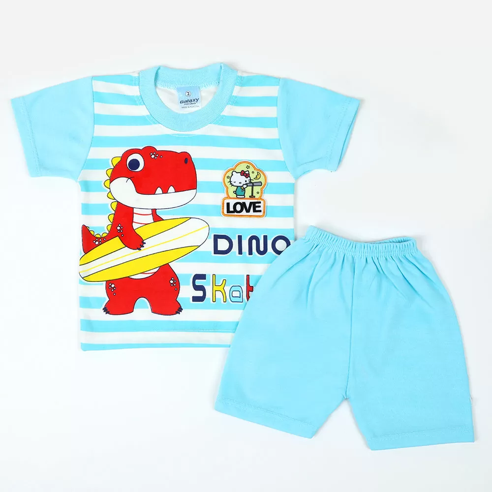 Newborn Boy Half Sleeves Suit - Blue