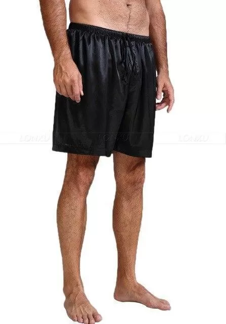 Off Track Men Silk Pajama Shorts