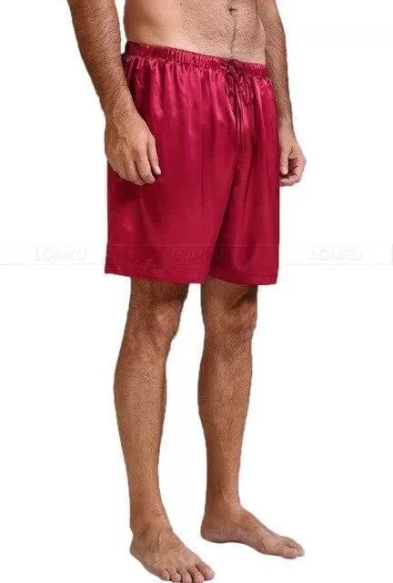 Off Track Men Silk Pajama Shorts