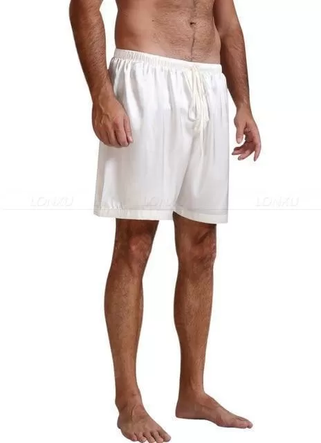 Off Track Men Silk Pajama Shorts