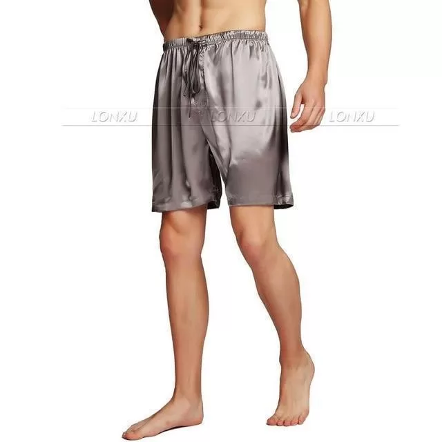 Off Track Men Silk Pajama Shorts