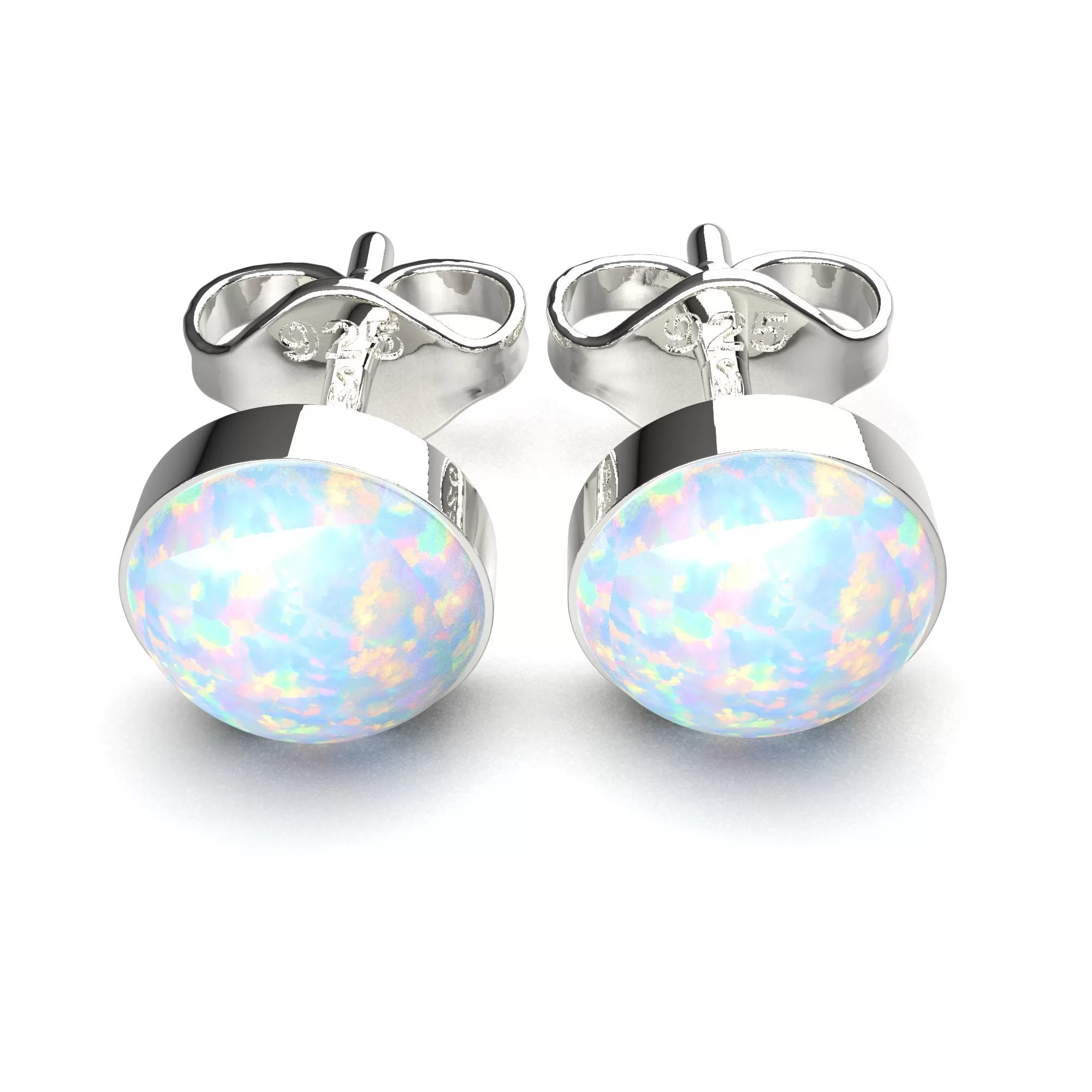 Opal Stud Earrings