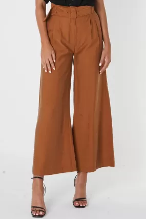 Orlando Self Belt Wide Leg Orche Pant