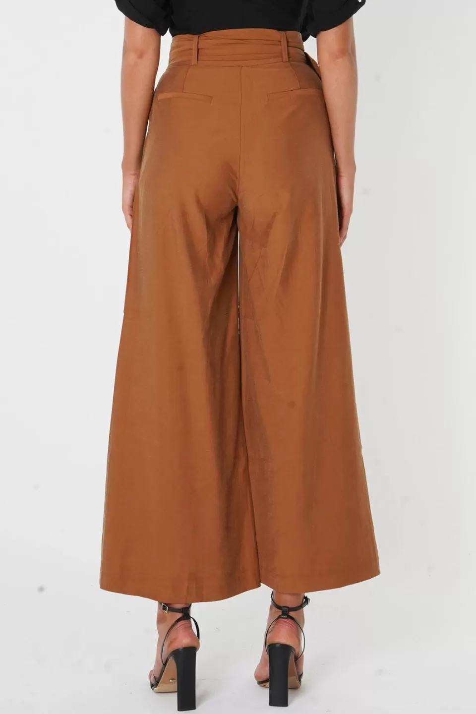 Orlando Self Belt Wide Leg Orche Pant