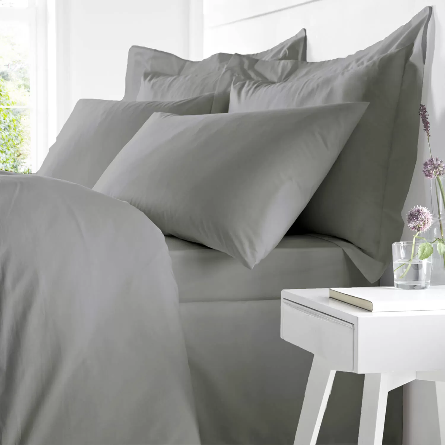 Oxford Pillowcase - Charcoal