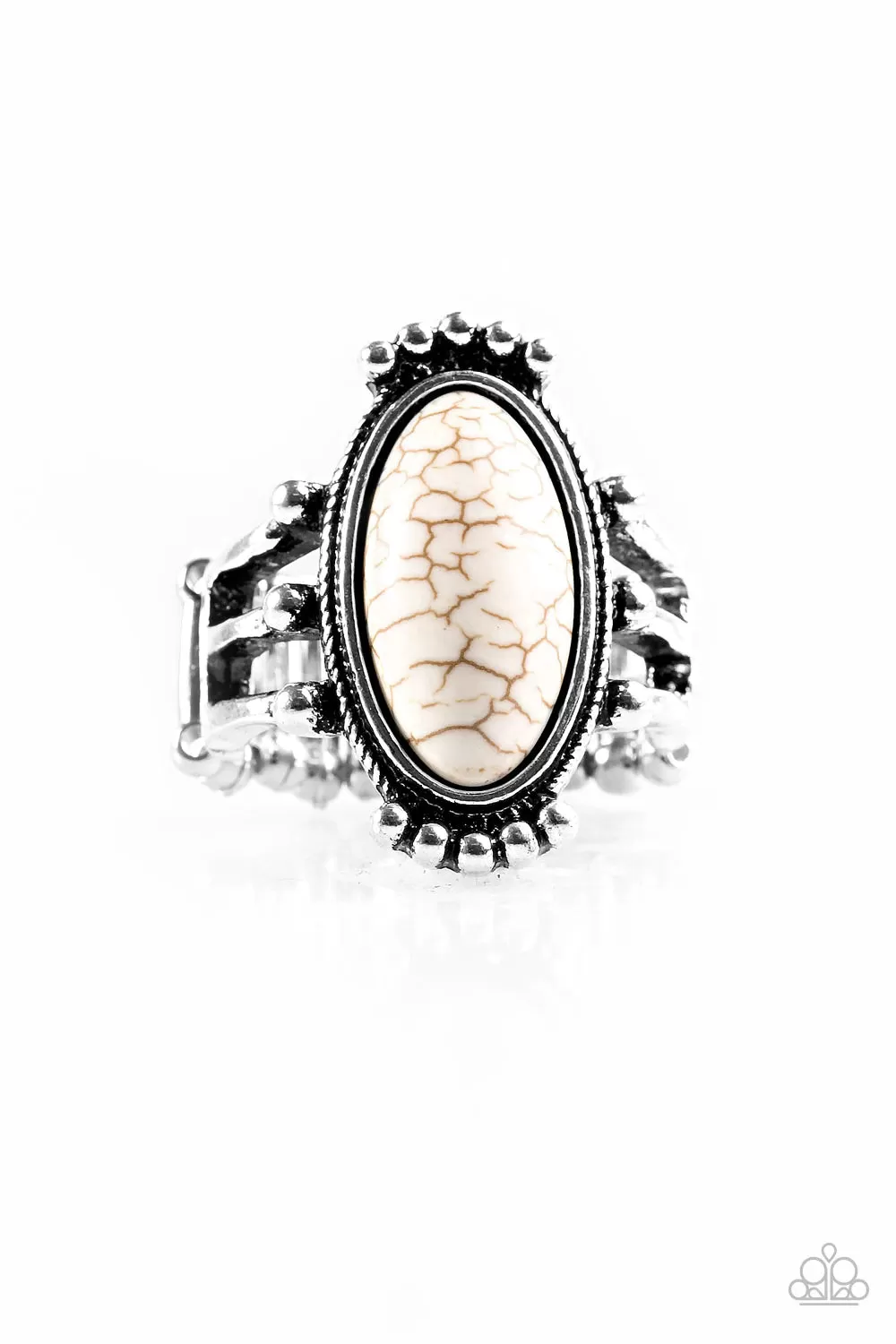 Paparazzi Accessories - Stone Arches #R770 - White Ring