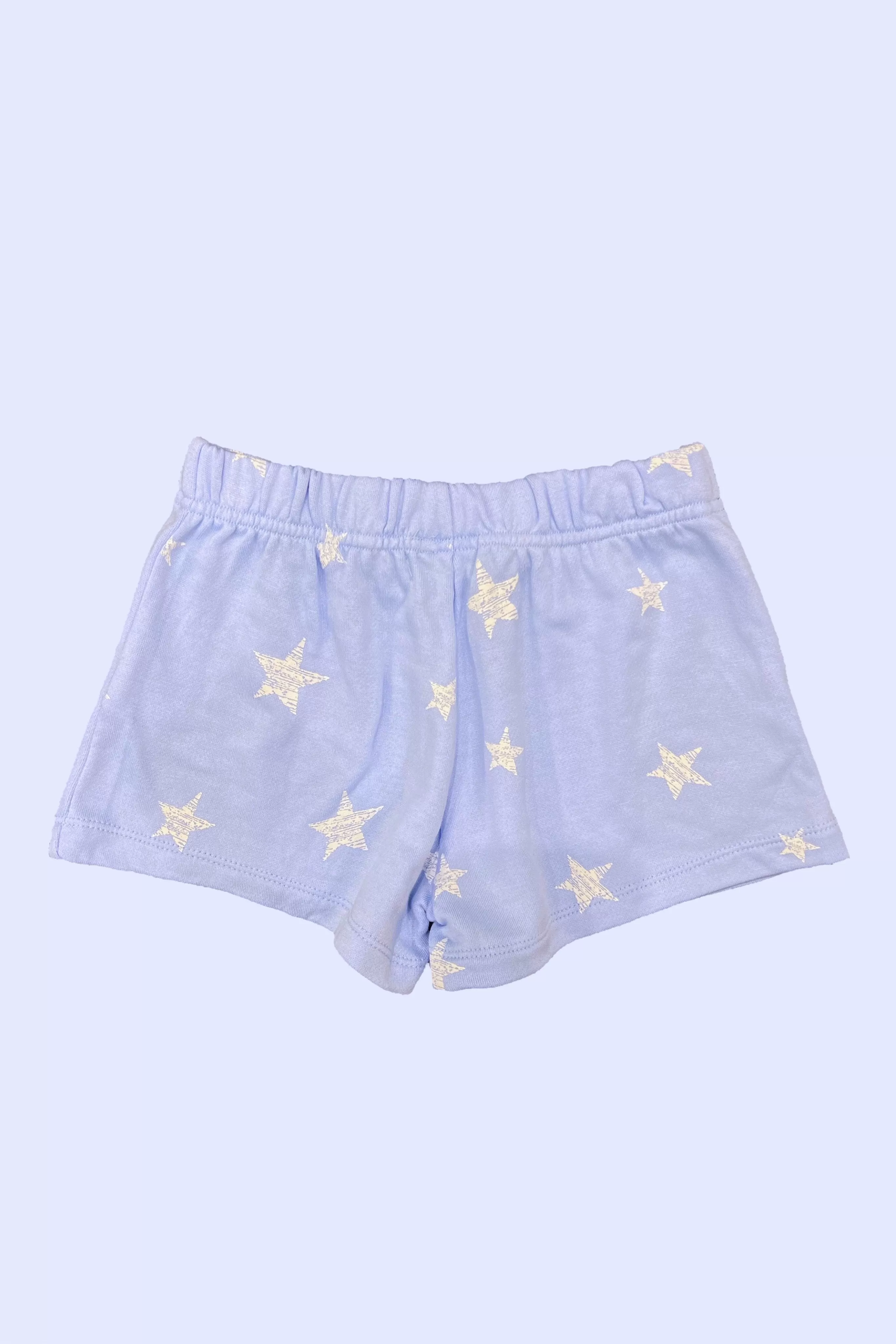 Periwinkle Blue White Stars Soft Shorts