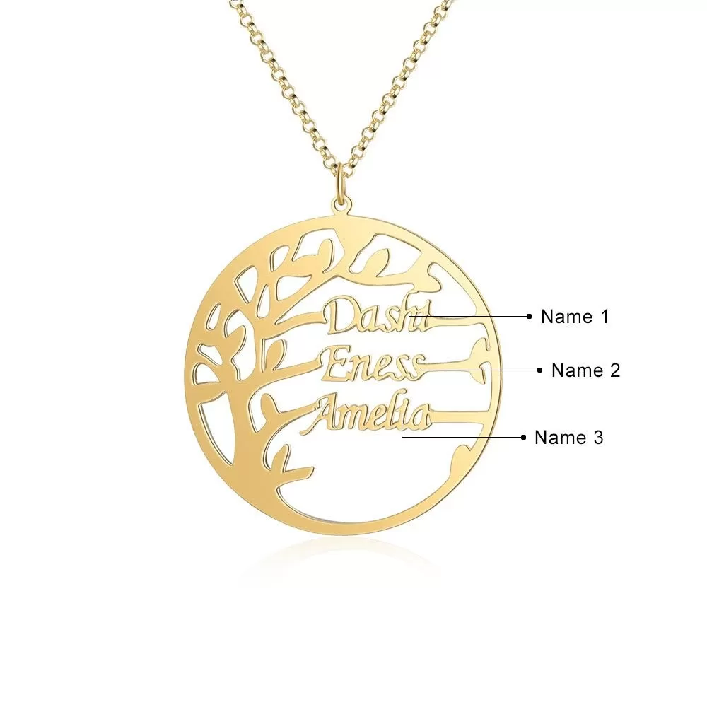 Personalized Family Tree Necklace