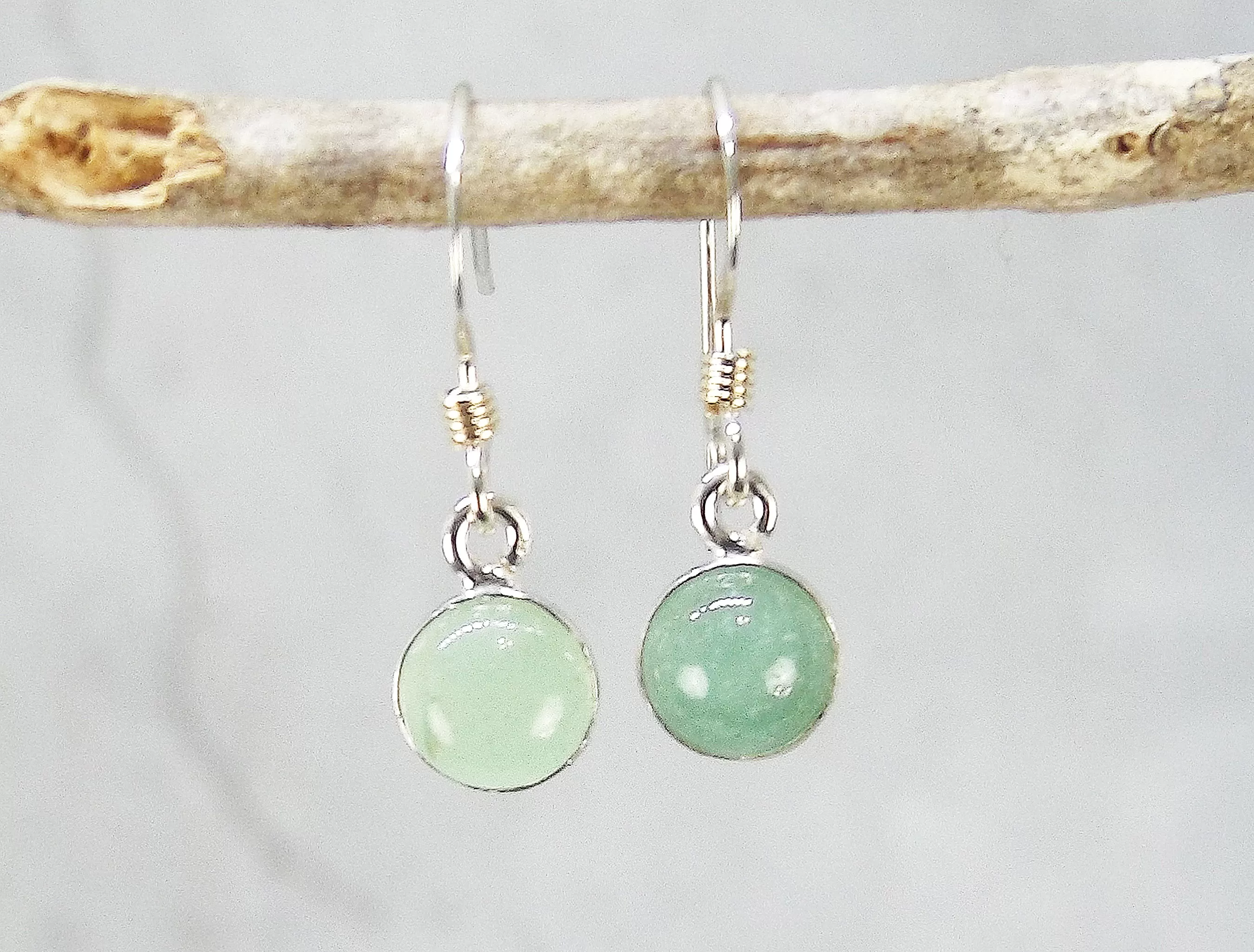 Petite Green Aventurine Earrings