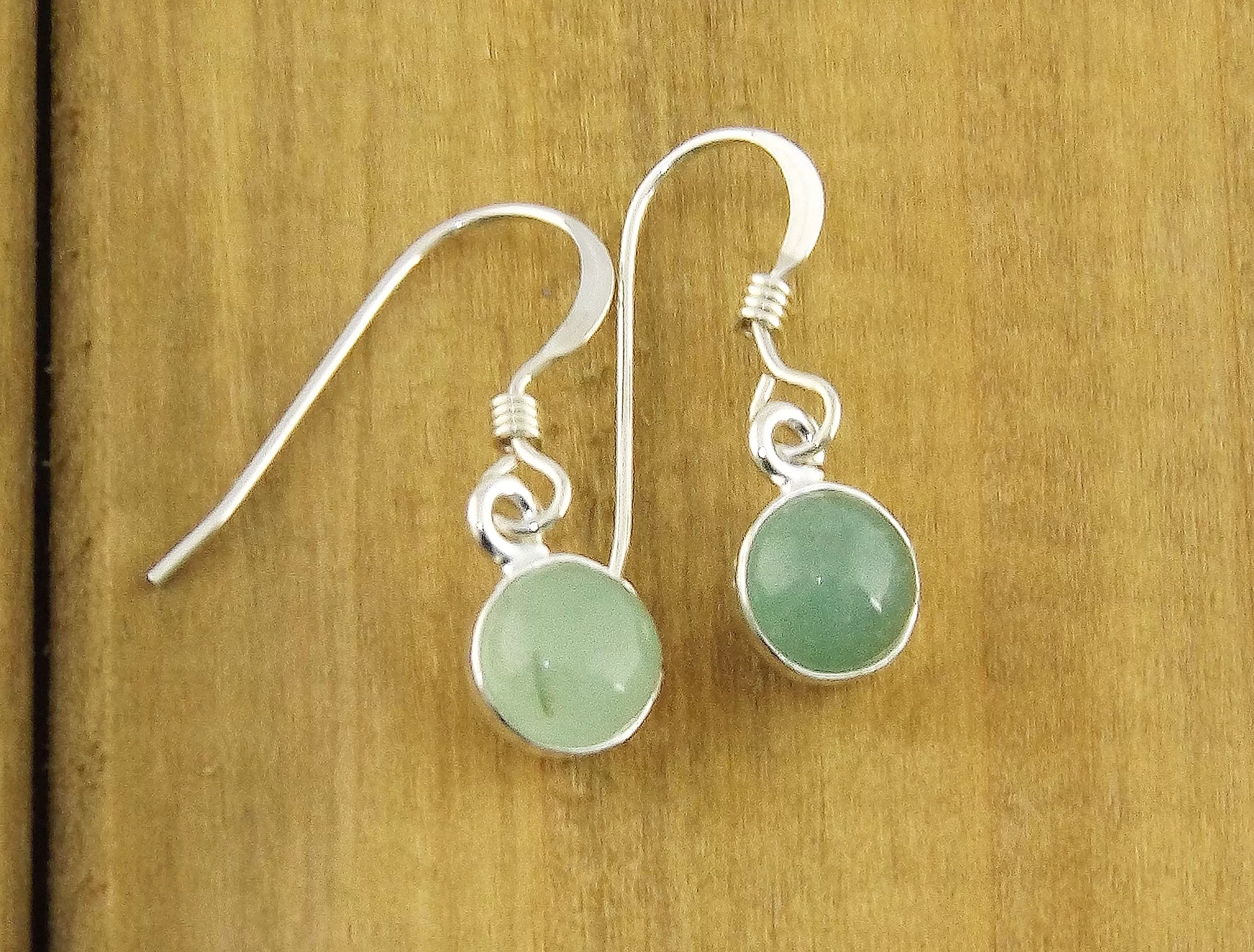 Petite Green Aventurine Earrings