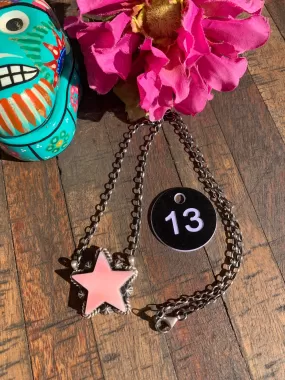 Pink "Cotton Candy" Star Necklace- 13