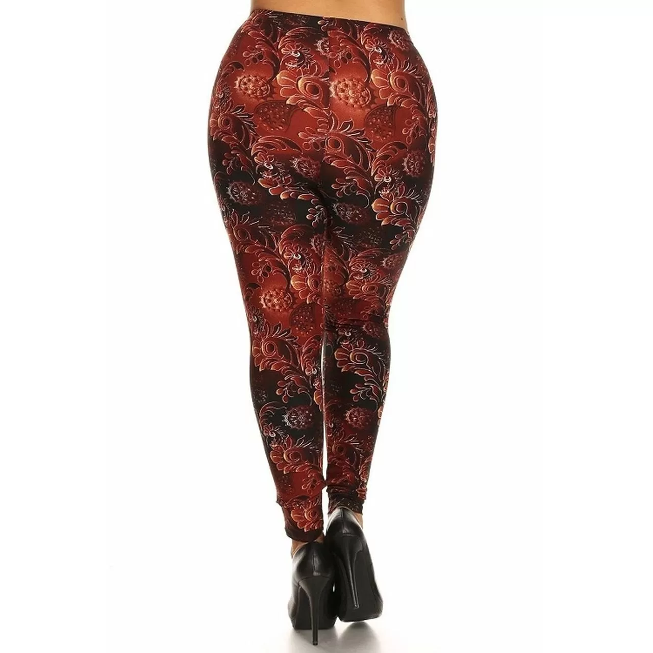 Plus size slim fit full length leggings