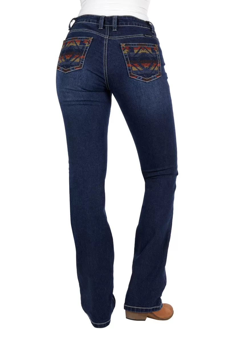 Pure Western Womens Ola Relaxed Rider Jean