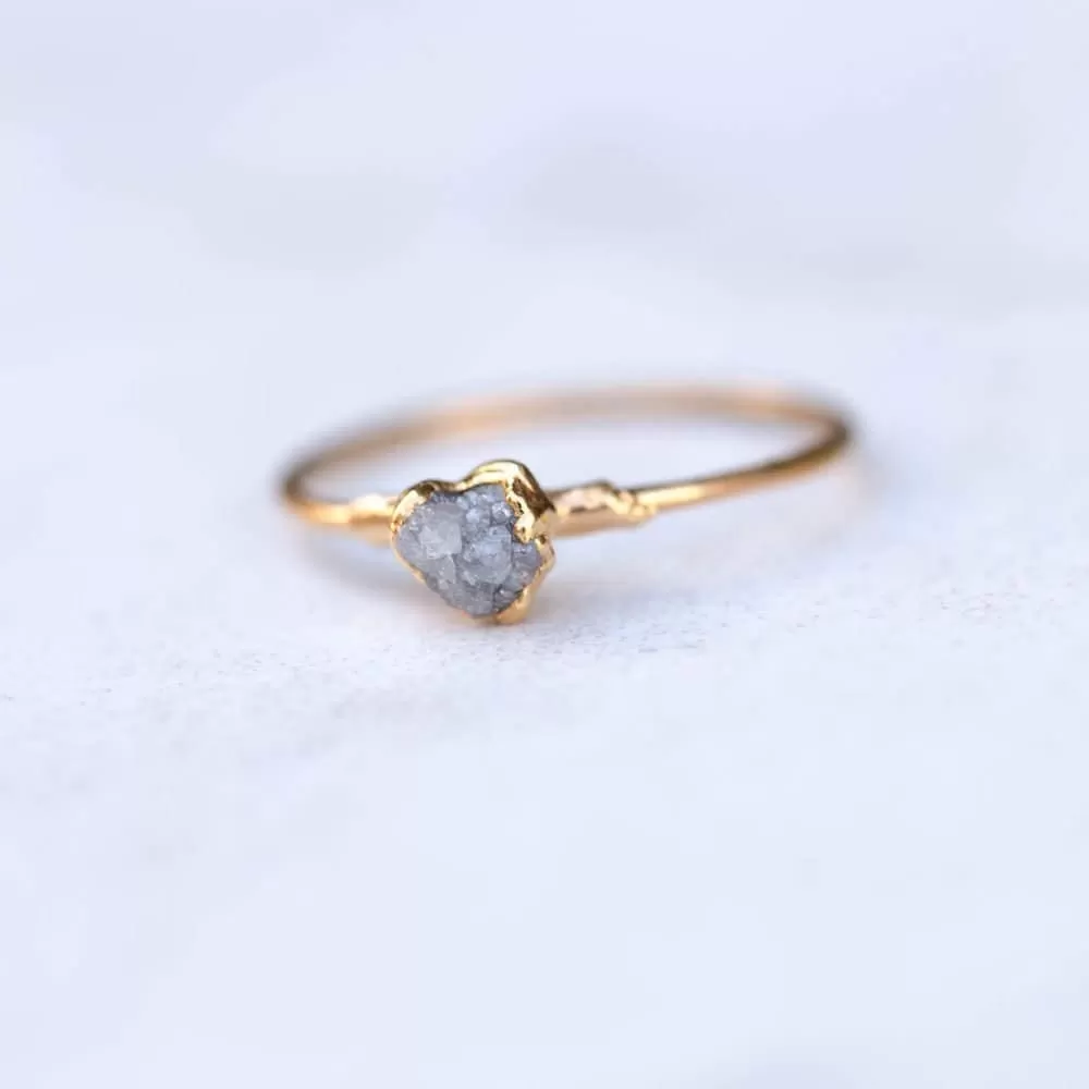 Raw Diamond Ring