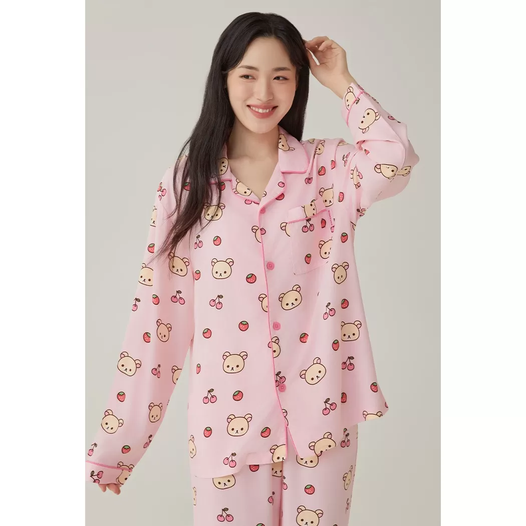 (Rilakkuma 2024) Kuma’s Free Time Long Sleeve Pyjamas