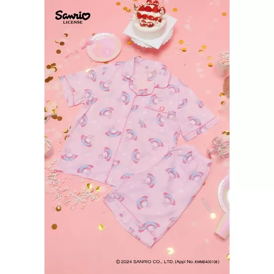 (Sanrio Characters 2024) Sanrio Characters Short-Sleeved Pyjamas