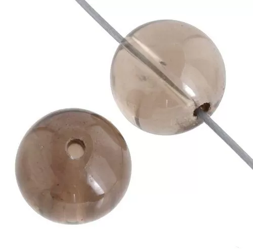 Smoky Quartz 8mm Round Beads