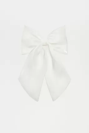 Sophia Hair Bow - White