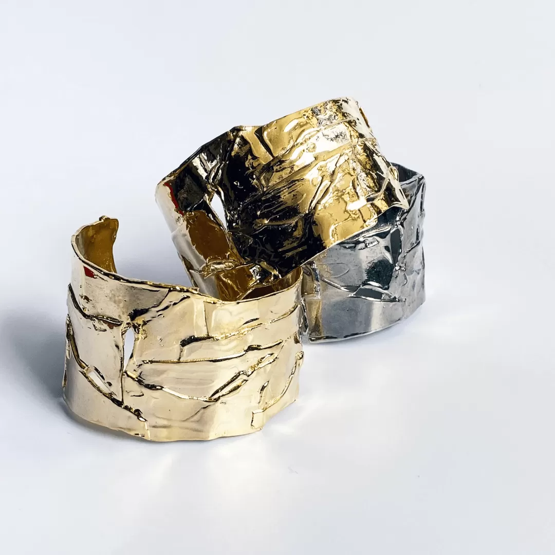 Statement Patchwork Cuff Bracelet