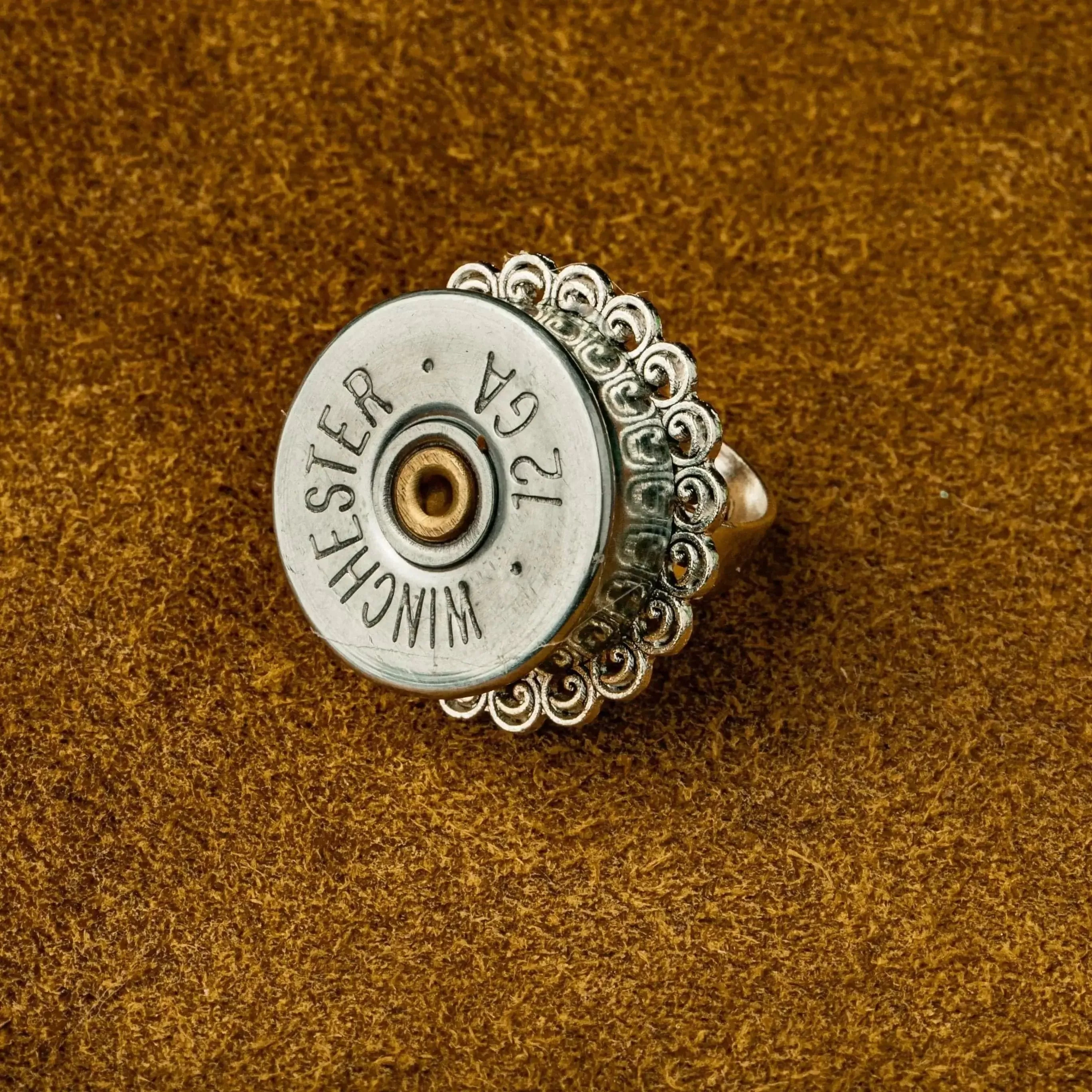 Steampunk 12 gauge rings