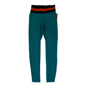 SXC Riding Tights in Teal/Black & Red - Women's XS