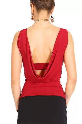 Tango Top With Draped Back