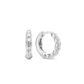 Ti Sento Link Hoop Earrings