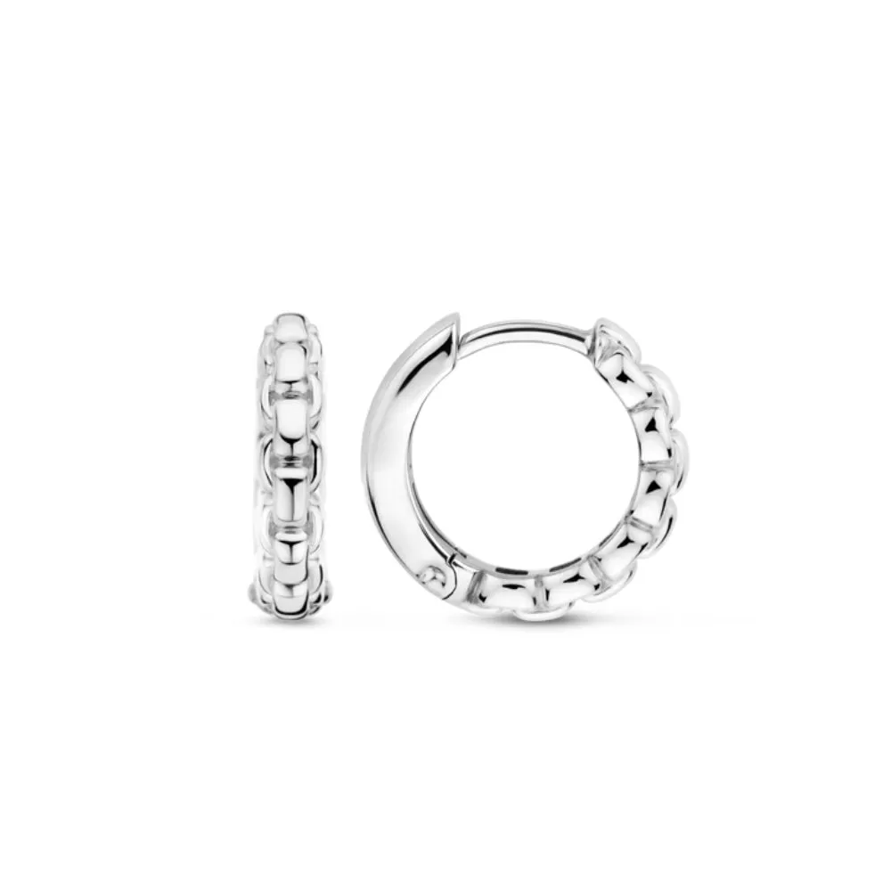 Ti Sento Link Hoop Earrings