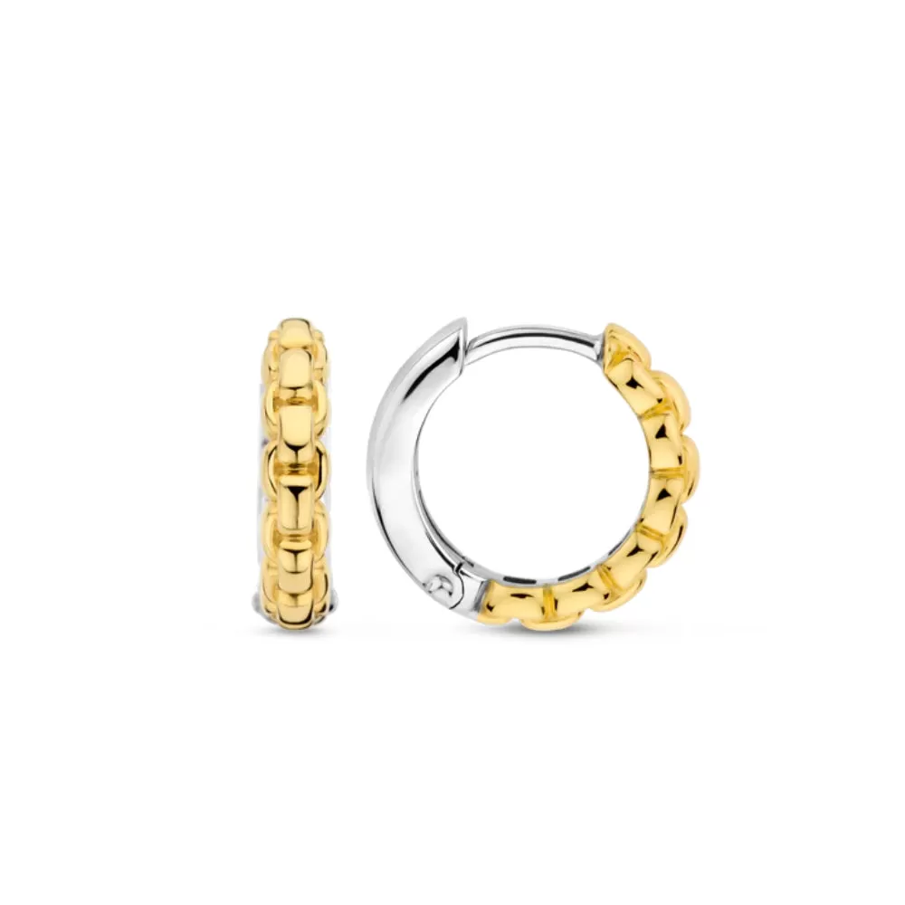 Ti Sento Link Hoop Earrings