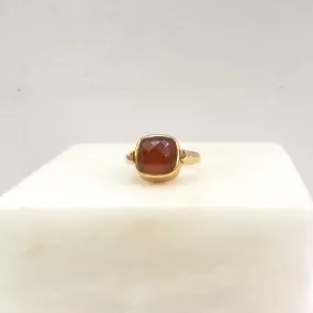 Tiger Eye and Carnelian Flip Ring