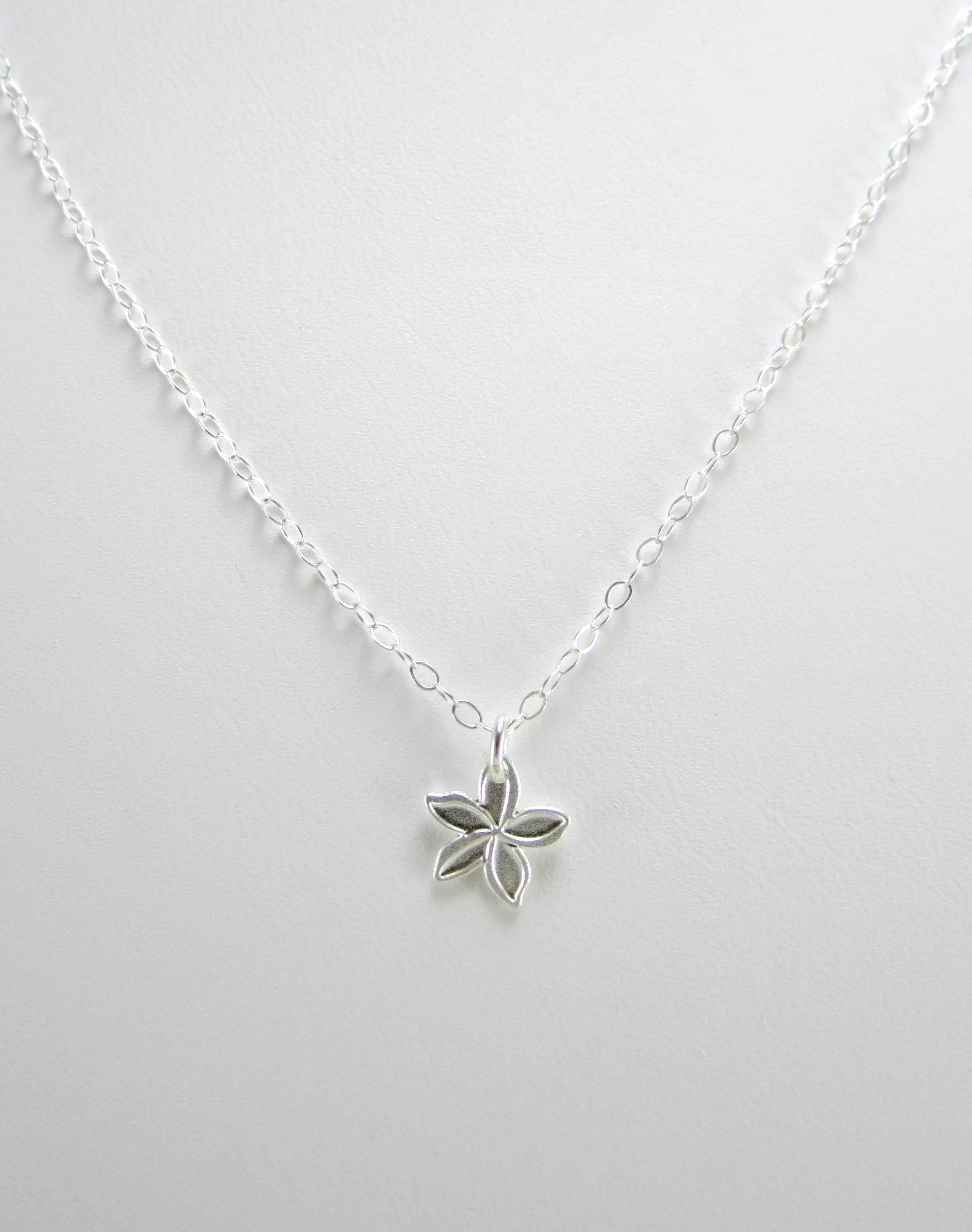 Tiny Plumeria Melia Necklace