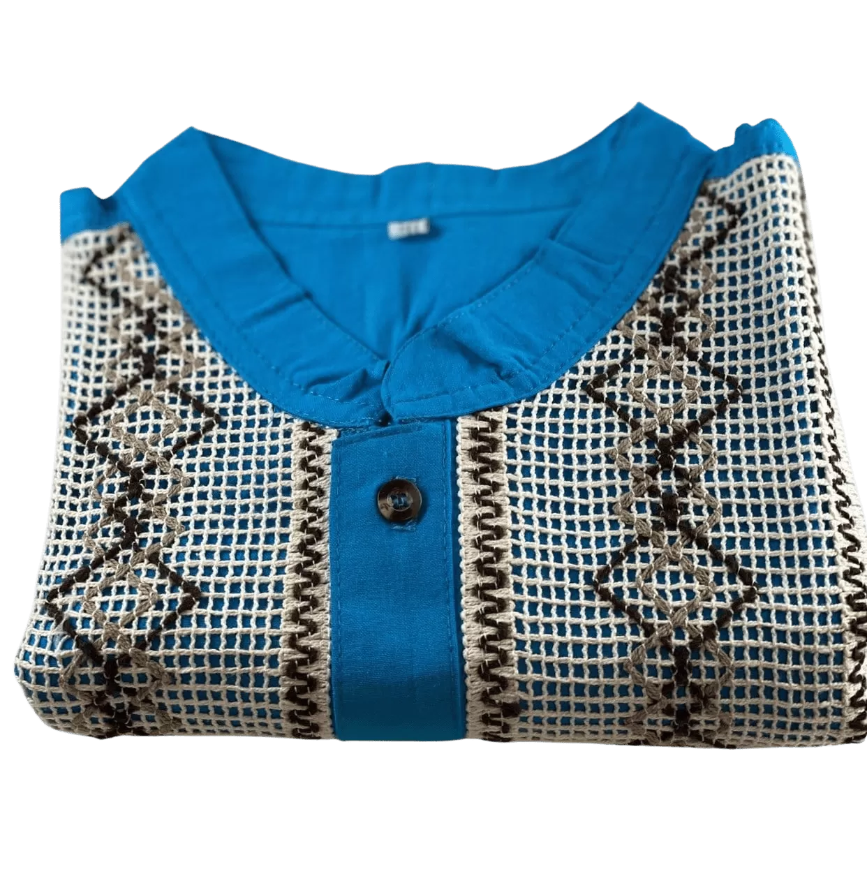 Turquoise Guayabera Shirt