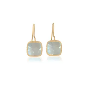 Vama | Inaya Earrings | Metal-Sterling Silver | Stone-Moonstone | Finish-Shiny