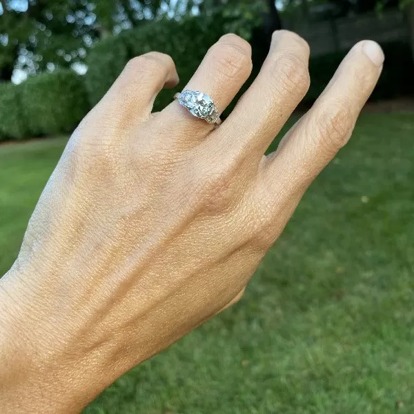 Vintage Engagement Ring, Old Euro 2.23ct