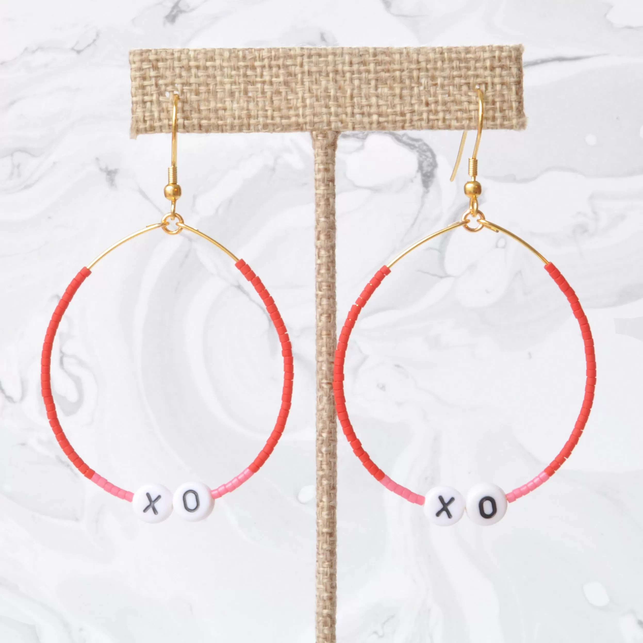 XOXO Valentine Hoop Earrings