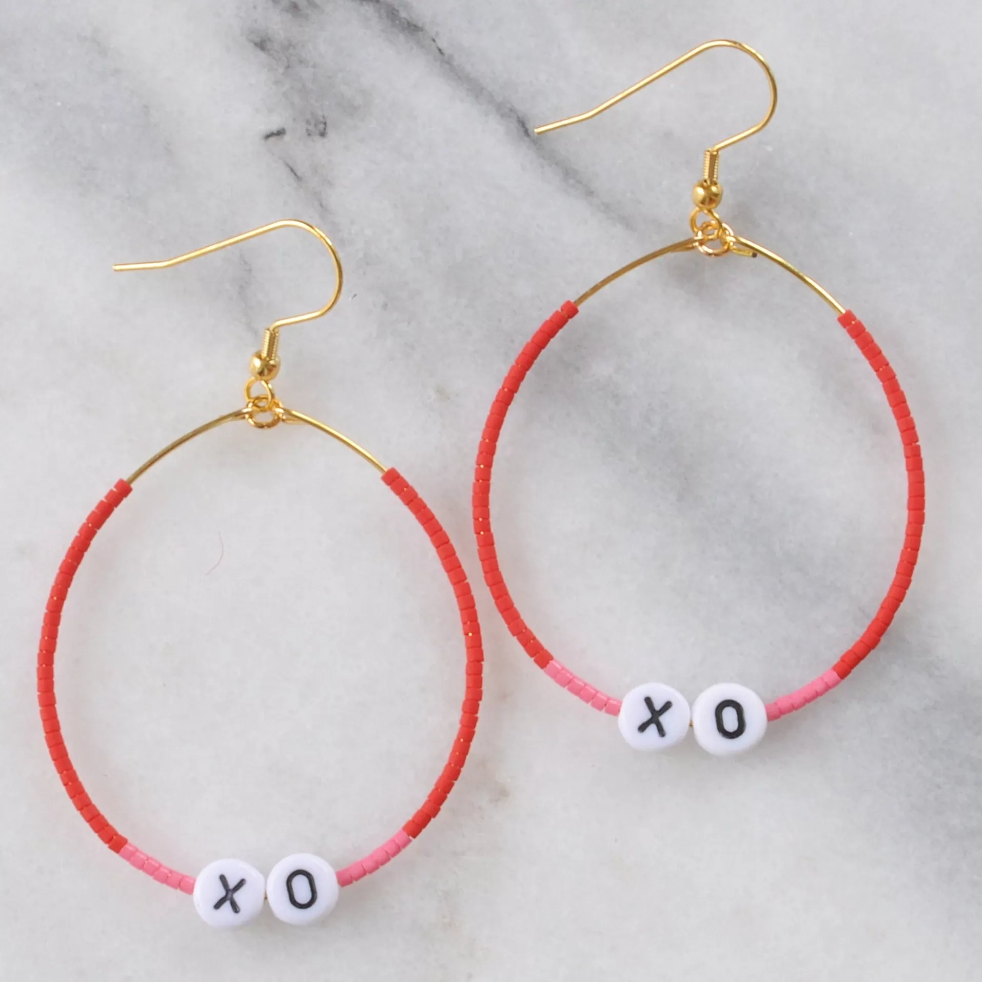 XOXO Valentine Hoop Earrings