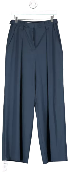 ZARA Blue Navy Smart Trouser UK S